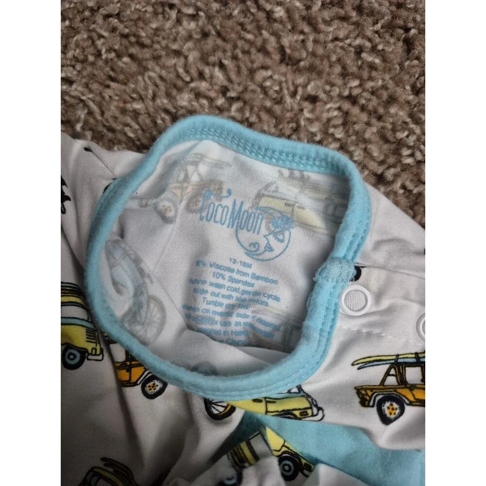 Cocomoon bamboo shorts vehicles size 12-18 months